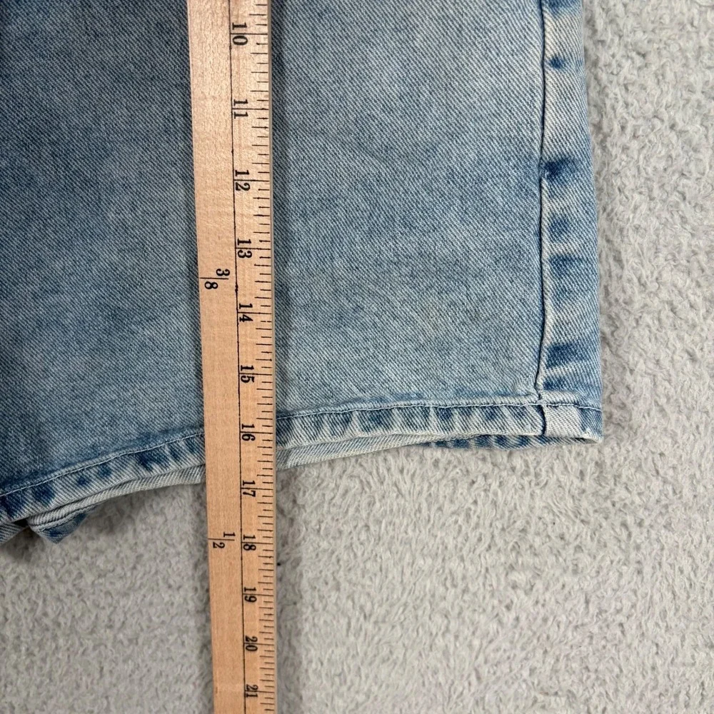 Zana di Jeans Women's 18 Denim Shorts‎ Blue Dragon Embroidered High Rise Y2K